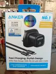 Anker 30W USB-C Fast Charger with Cable - Black - 1