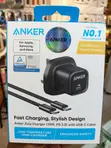 Anker 30W USB-C Fast Charger with Cable - Black - 3