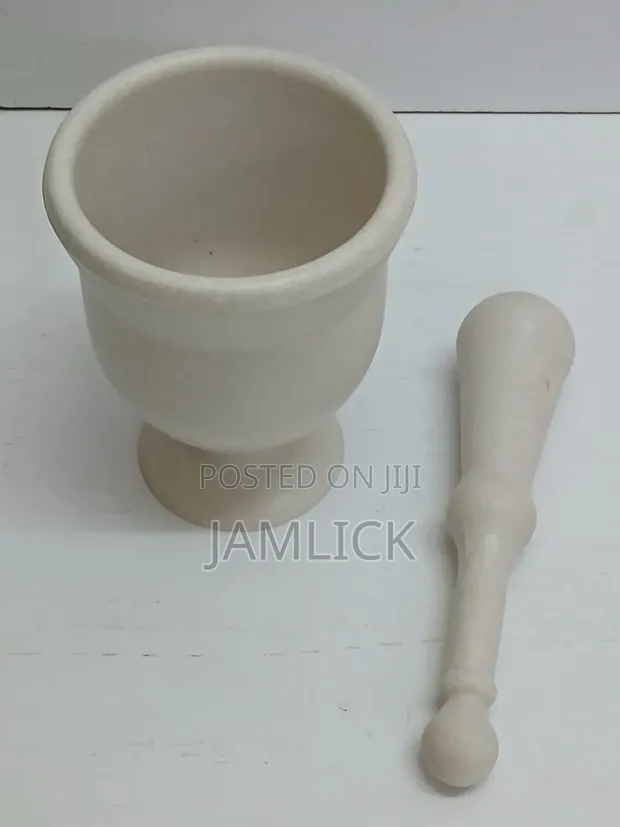 White Mortar and Pestle - 1