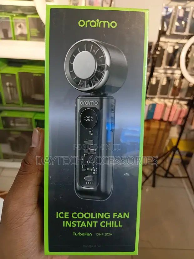 Oraimo TurboFan (OHF-503A) Rechargeable Handheld Fan - 1