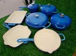 11pc Cast Iron Cooking Pot Set - Multipurpose, Easy to Maintain - 3