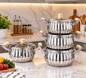 Pamkin Stainless Steel Chef Collection Cookware Set