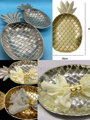 Pineapple Design Thick Charger Plates