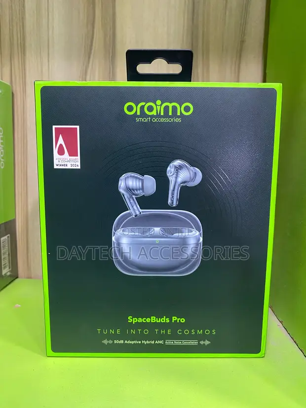 Oraimo Pro Hybrid ANC True Wireless Earbuds - Grey - 1