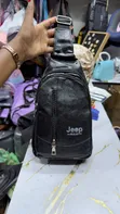 Mkoba wa Kifua wa Jeep Nyeusi wa Ngozi - 2