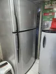 Tested & Working Silver Premier 500L Double Door Fridge - 3