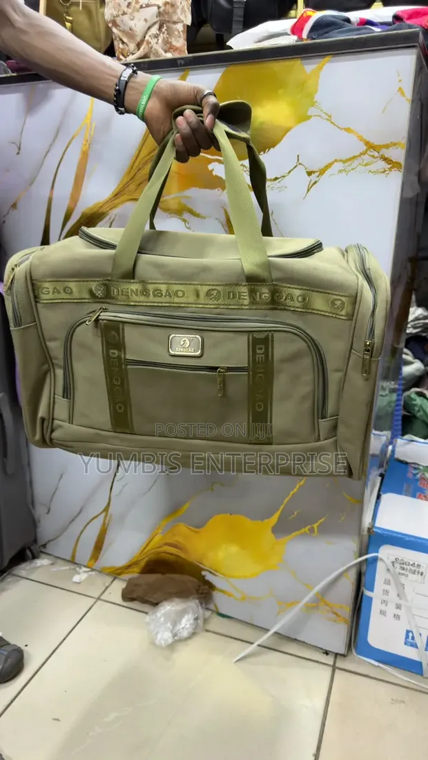 Jungle Green Dengao Medium Canvas Travel Bag - 1