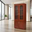 2-Door Mahogany Storage Cabinet - 4