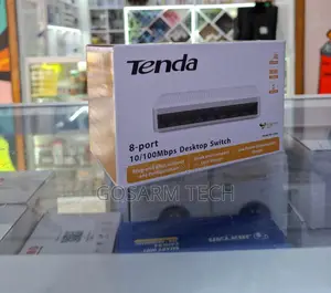 Tenda 8-Port Network Switch - Plug-and-Play Ethernet