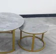 Seti ya Meza za Kahawa 2pcs Grey - 1