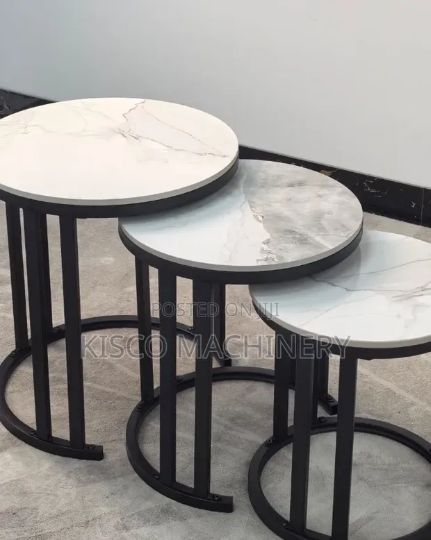 Meza za Kahawa za Nordic Marble za Kifahari - 1