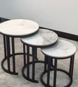 Meza za Kahawa za Nordic Marble za Kifahari - 2