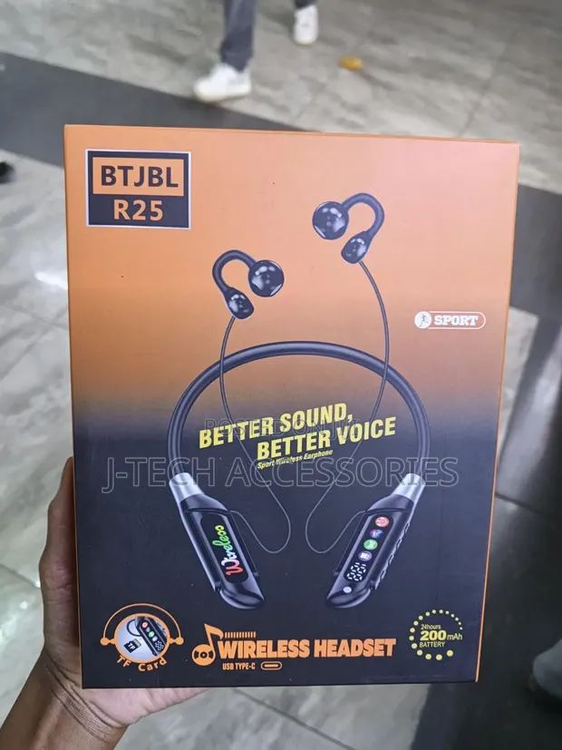 JBL BTJBL R25 Neckband Ear Clip Headphones - 1