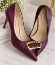 Elegant Burgundy Heels - 2