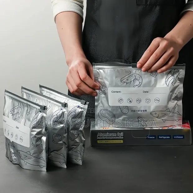 Reusable Aluminum Foil Zipper Bags - 20/12pcs - 1
