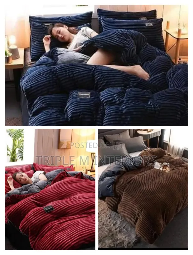 Seti ya Duvet ya Velvet Nyeusi 6x7 - Mpya Kabisa - 1
