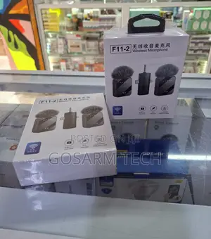 F11-2 Dual Wireless Lavalier Microphone kwa iPhone/Android