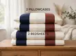 Beautiful Floral Cotton Bedsheet Set - 4pcs - 4