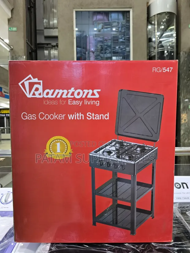 Ramtons Full Gas Cooker with Stand - 1