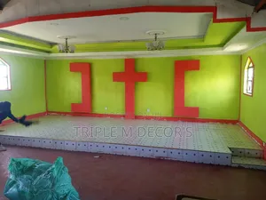 Thick 4mm Delta Red Wall-to-Wall Church Carpet