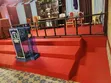 Vibrant Red 4mm Delta Carpet for Church Pulpit - 1
