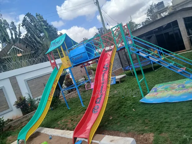 Outdoor Kids Playground: Sliders and Swings - 1