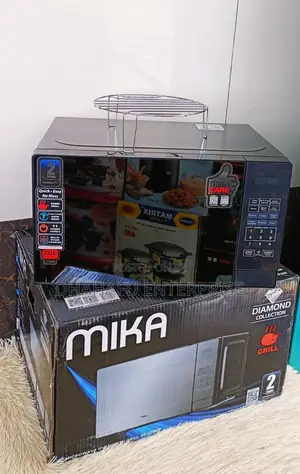 Mika Microwave Oven yenye Grill 20L - 1000W Digital Silver