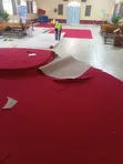 Carpet ya Ubora wa Juu 4mm Delta Red kwa Ajili ya Jukwaa la Kanisa - 2