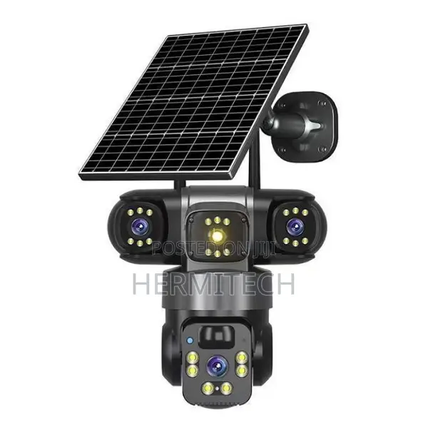 Kamera ya CCTV ya Solar ya 4G yenye Lensi Tatu - 1