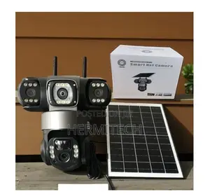 4G Solar CCTV Camera with Triple Lens and Night Vision