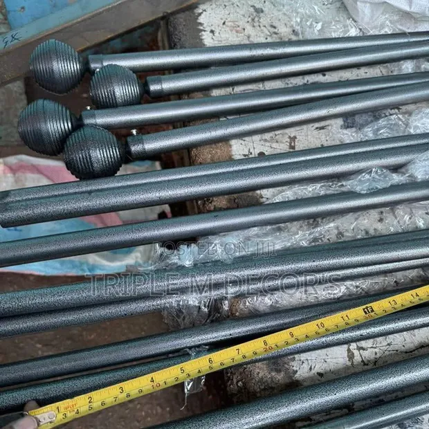 Non-Bend Powder Coated Jua Kali Curtain Rods - 1