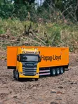 Lori la Premium Diecast Scania S730 na Kontena la Hapag-Lloyd - 3