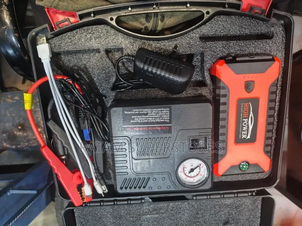 Portable Car Jump Starter Kit with Air Compressor 99800mAh - 1