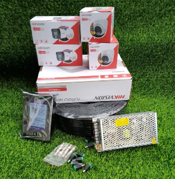 Hikvision 4 Camera 2MP HD Surveillance System - 1