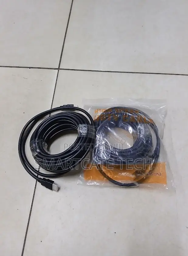 10m HDMI Cable Black 1080p Full HD High-Speed - 1