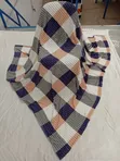 Printed Stripe Velvet Fleece Blanket - 2