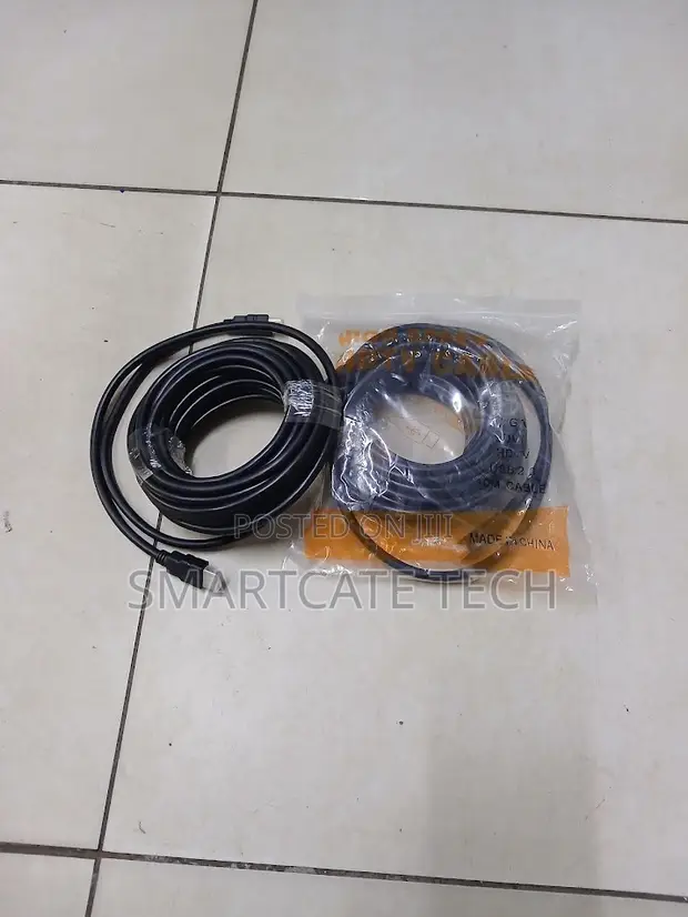 10m Black HDMI Cable 1080p Full HD Audio Video - 1