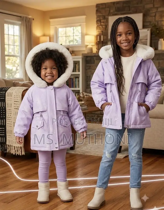 Girls Fleece Lined Winter Coats (Ages 2-5) - 1