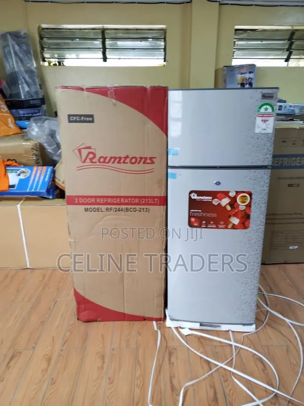 Friji la Ramtons la Milango Miwili 213L Nyeupe - 1