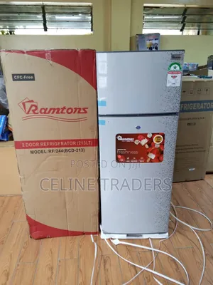 Silver Ramtons 2-Door Refrigerator - Model RF/244 (213L)