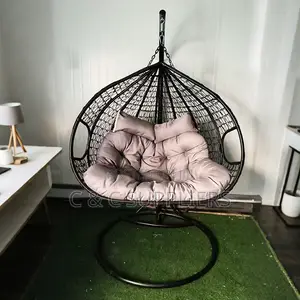 Garden Swing Chair - Brown Stainless Steel