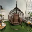 Garden Swing Chair - Brown Stainless Steel - 2