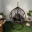 Garden Swing Chair - Brown Stainless Steel - 3