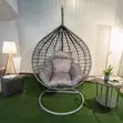 Garden Swing Chair - Brown Stainless Steel - 4