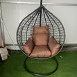 Garden Swing Chair - Brown Stainless Steel - 5