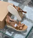 Dune Platform Wedges - Tan Leather, Sizes 37-42 - 4