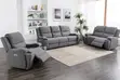 Luxury 7 Seater Recliner Sofa Set - Kijivu Kitambaa - 5