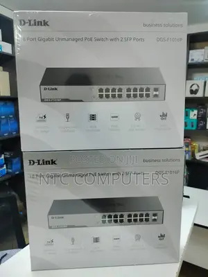 D-Link DGS-F1016P 16-Port Gigabit PoE+ Switch