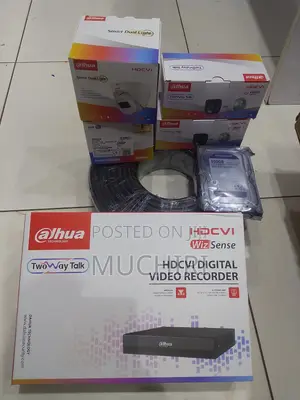 Dahua Smart Dual 4 Channel CCTV Camera System with Audio