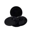 6 Pcs 10.5" Elegant Black Glass Dinner Plate Set - 1